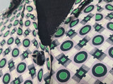Green Print Dress (as-is) <br> (B-33" W-27" H-37")