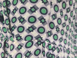 Green Print Dress (as-is) <br> (B-33" W-27" H-37")