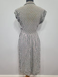 Green Print Dress (as-is) <br> (B-33" W-27" H-37")