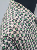 Green Print Dress (as-is) <br> (B-33" W-27" H-37")
