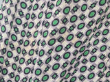 Green Print Dress (as-is) <br> (B-33" W-27" H-37")