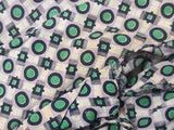 Green Print Dress (as-is) <br> (B-33" W-27" H-37")