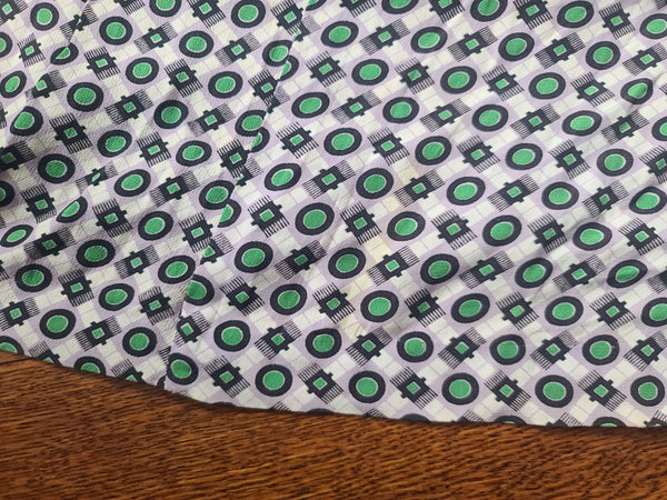Green Print Dress (as-is) <br> (B-33" W-27" H-37")