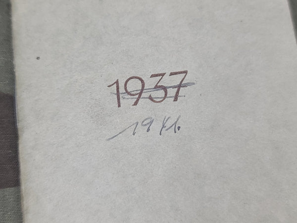 1937 Changed to 1941 Pocket Calendar