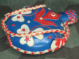1930's Decorative Leather Covered Flask
