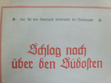 Schlag Nach über den Südosten 1941 Map