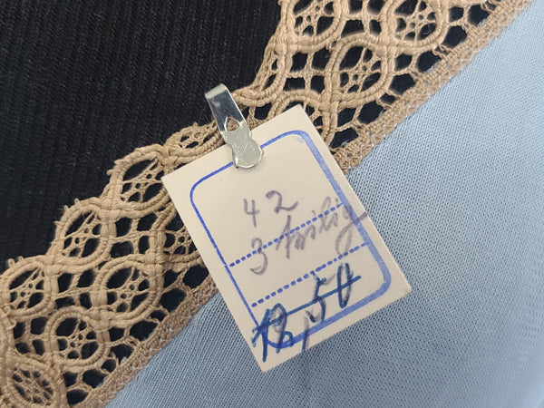 German 3 Piece Lingerie Set New Old Stock with Tags <br> (B-34" W-27" H-34")