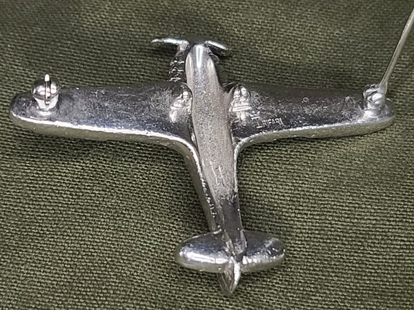 Trifari Rhinestone Airplane Pin