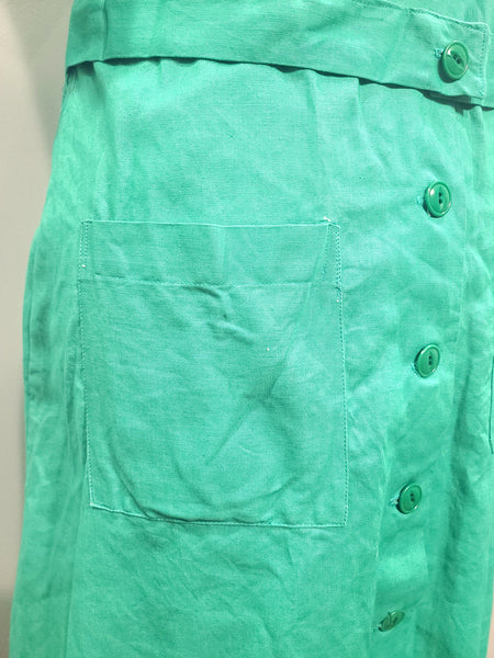 Green Workwear Dress <br> (B-45" W-36" H-44")