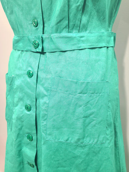 Green Workwear Dress <br> (B-45" W-36" H-44")