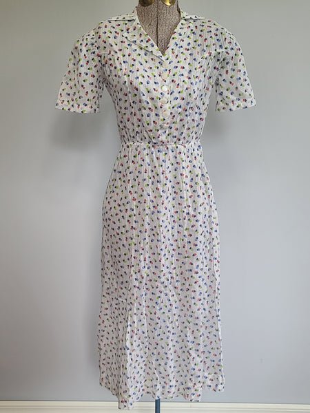 See-Thru Heart Print Dress <br> (B-37" W-25" H-37")