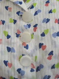 See-Thru Heart Print Dress <br> (B-37" W-25" H-37")