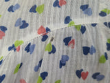 See-Thru Heart Print Dress <br> (B-37" W-25" H-37")