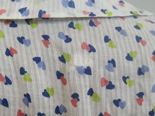 See-Thru Heart Print Dress <br> (B-37" W-25" H-37")