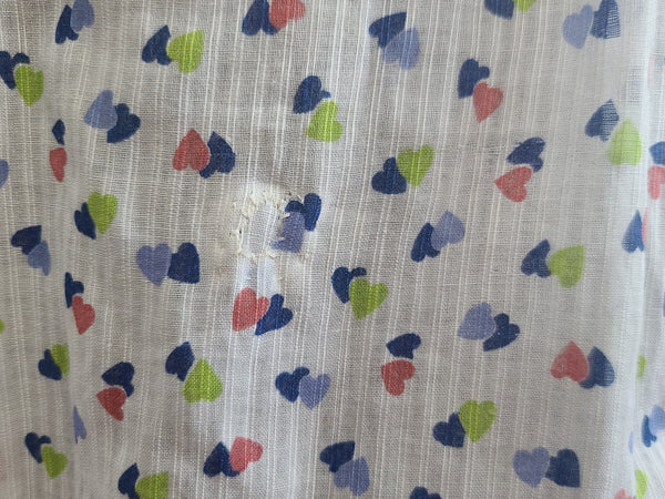 See-Thru Heart Print Dress <br> (B-37" W-25" H-37")