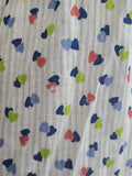 See-Thru Heart Print Dress <br> (B-37" W-25" H-37")