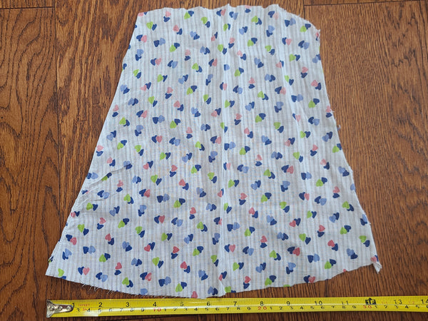 See-Thru Heart Print Dress <br> (B-37" W-25" H-37")