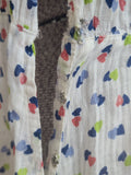 See-Thru Heart Print Dress <br> (B-37" W-25" H-37")