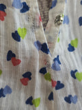 See-Thru Heart Print Dress <br> (B-37" W-25" H-37")