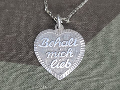 Behalt mich lieb (Keep me dear) Heart Necklace