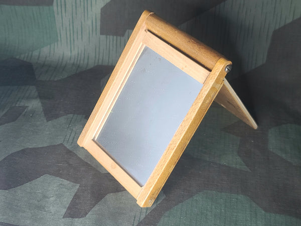 Wood Folding Pocket Mirror