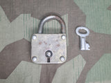 Large German Lock and Key