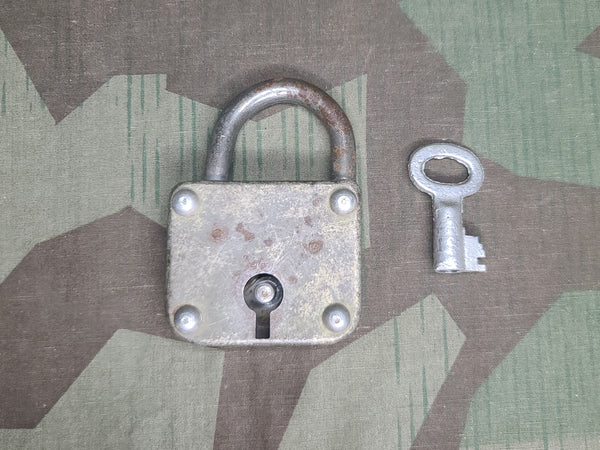 Large German Lock and Key
