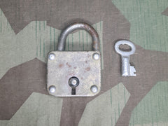 Large German Lock and Key