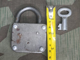Large German Lock and Key