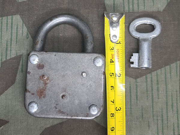 Large German Lock and Key