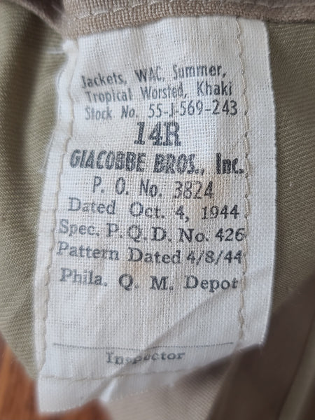 WAC Khaki Jacket 14R <br> (B-37" W-30.5")