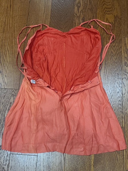 Salmon Pink Bathing Suit <br> (B-38" W-31" H-41")