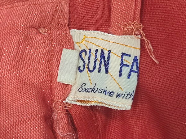 Salmon Pink Bathing Suit <br> (B-38" W-31" H-41")