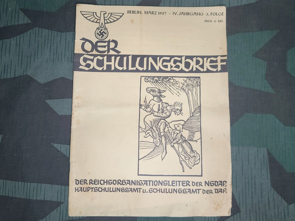 Der Schulungsbrief NSDAP Magazine March 1937