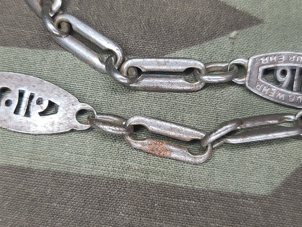 WWI 1916 Watch Chain In Eiserner Zeit