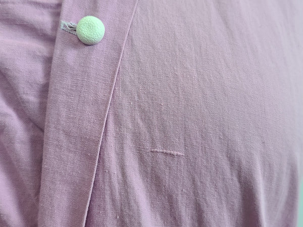 Lavender Dress with White Trim <br> (B-44" W-37.5" H-47")