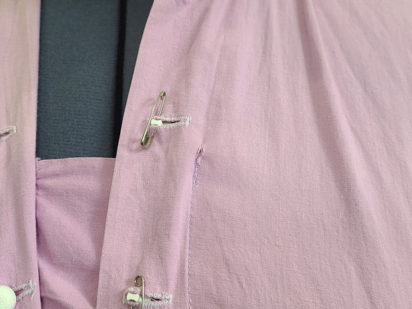 Lavender Dress with White Trim <br> (B-44" W-37.5" H-47")