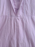 Lavender Dress with White Trim <br> (B-44" W-37.5" H-47")