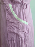Lavender Dress with White Trim <br> (B-44" W-37.5" H-47")