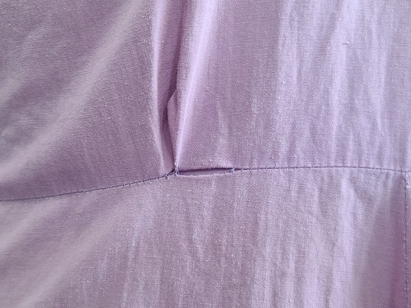 Lavender Dress with White Trim <br> (B-44" W-37.5" H-47")