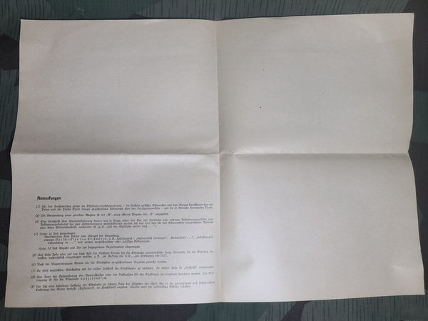 Frachtbrief Paperwork 1938