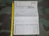 Frachtbrief Paperwork 1938