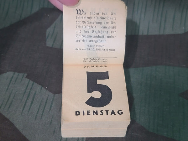Mini Glocken Kalendar 1943