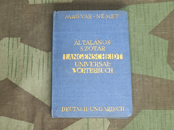 German Hungarian Dictionary 1935