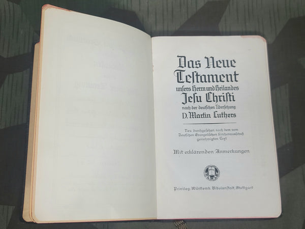 1940 New Testament with Psalms