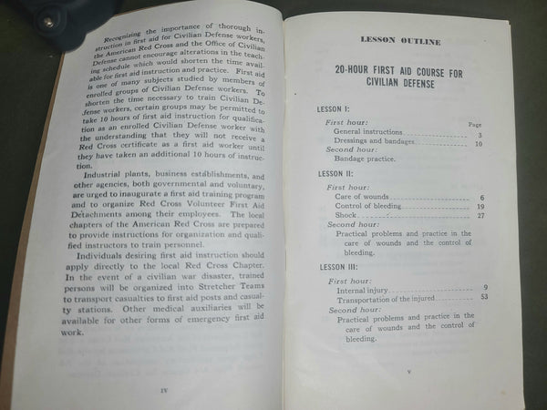 First Aid Civilian Defense Book 1941