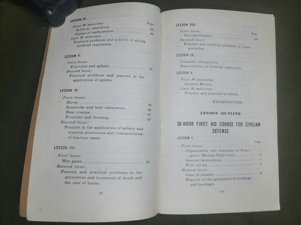 First Aid Civilian Defense Book 1941