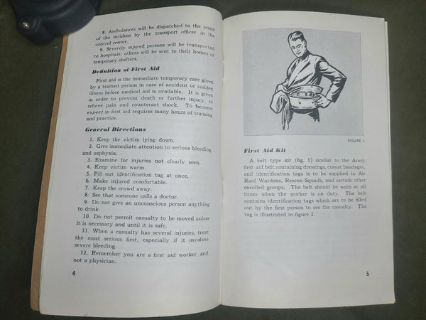 First Aid Civilian Defense Book 1941