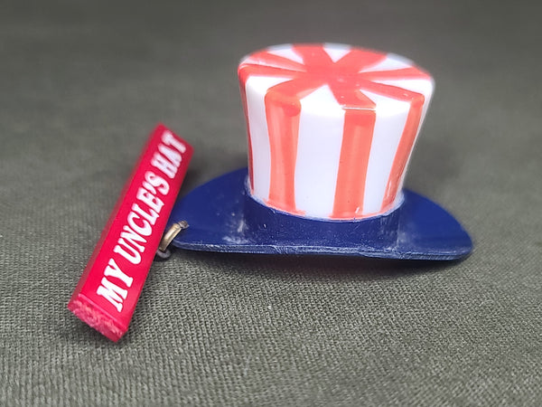 "My Uncle's Hat" Uncle Sam Hat Pin