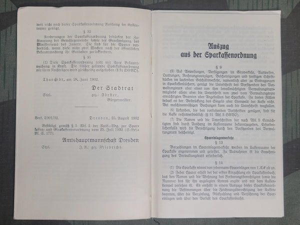 Sparbuch Savings Book and Photo